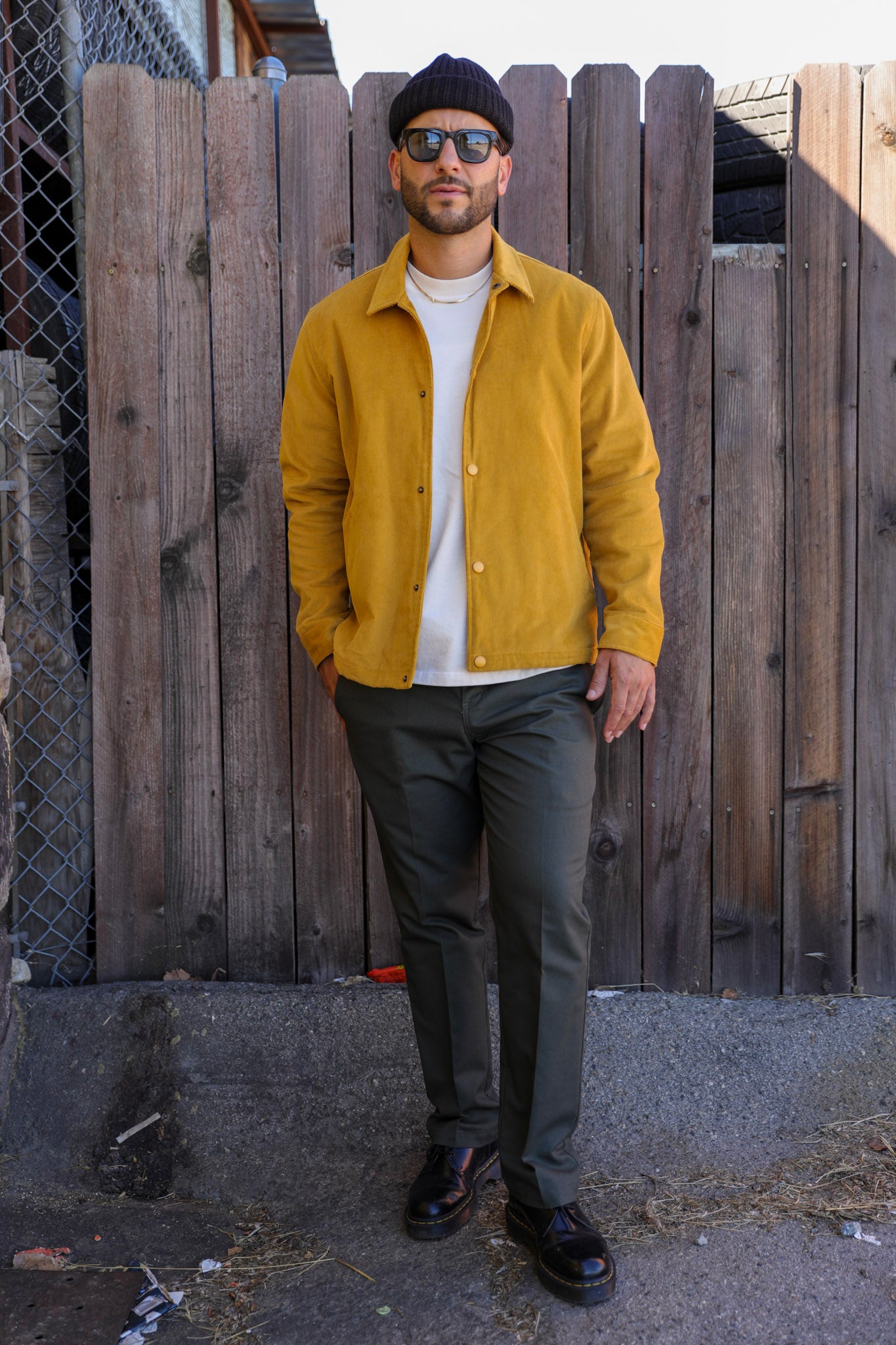 Corduroy Jacket Mustard with Flannel Liner