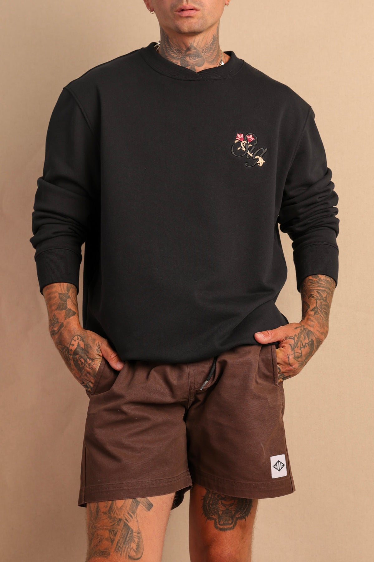 Black Crewneck Sweater