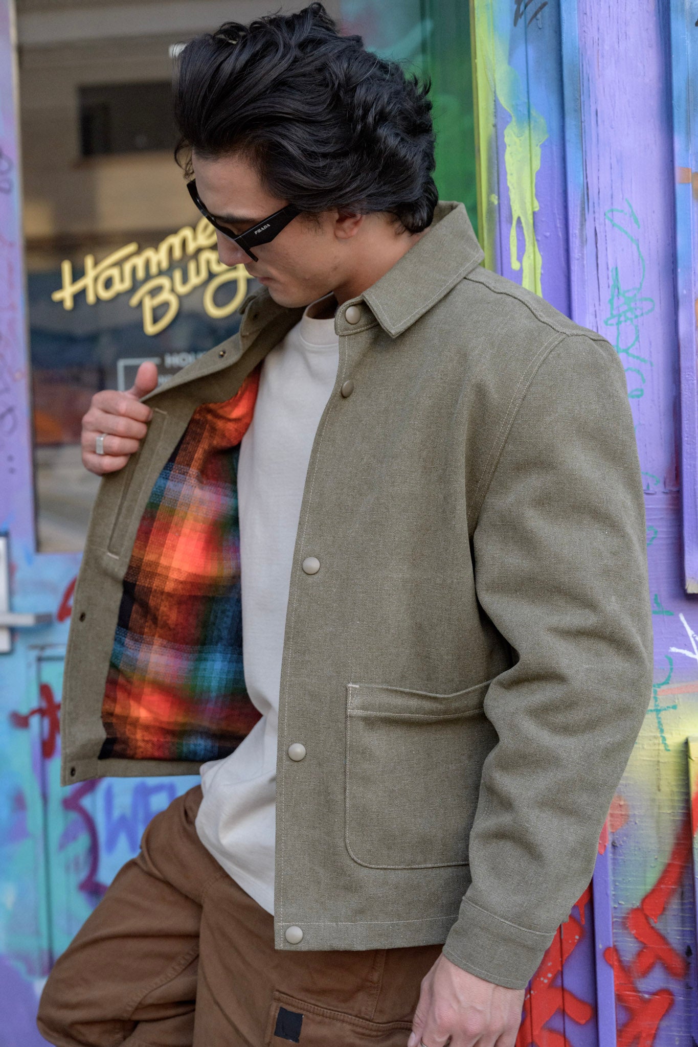 Danny Boy Stonewashed Chore Coat - Green