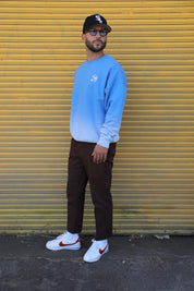 Blue Vintage Fade Crewneck