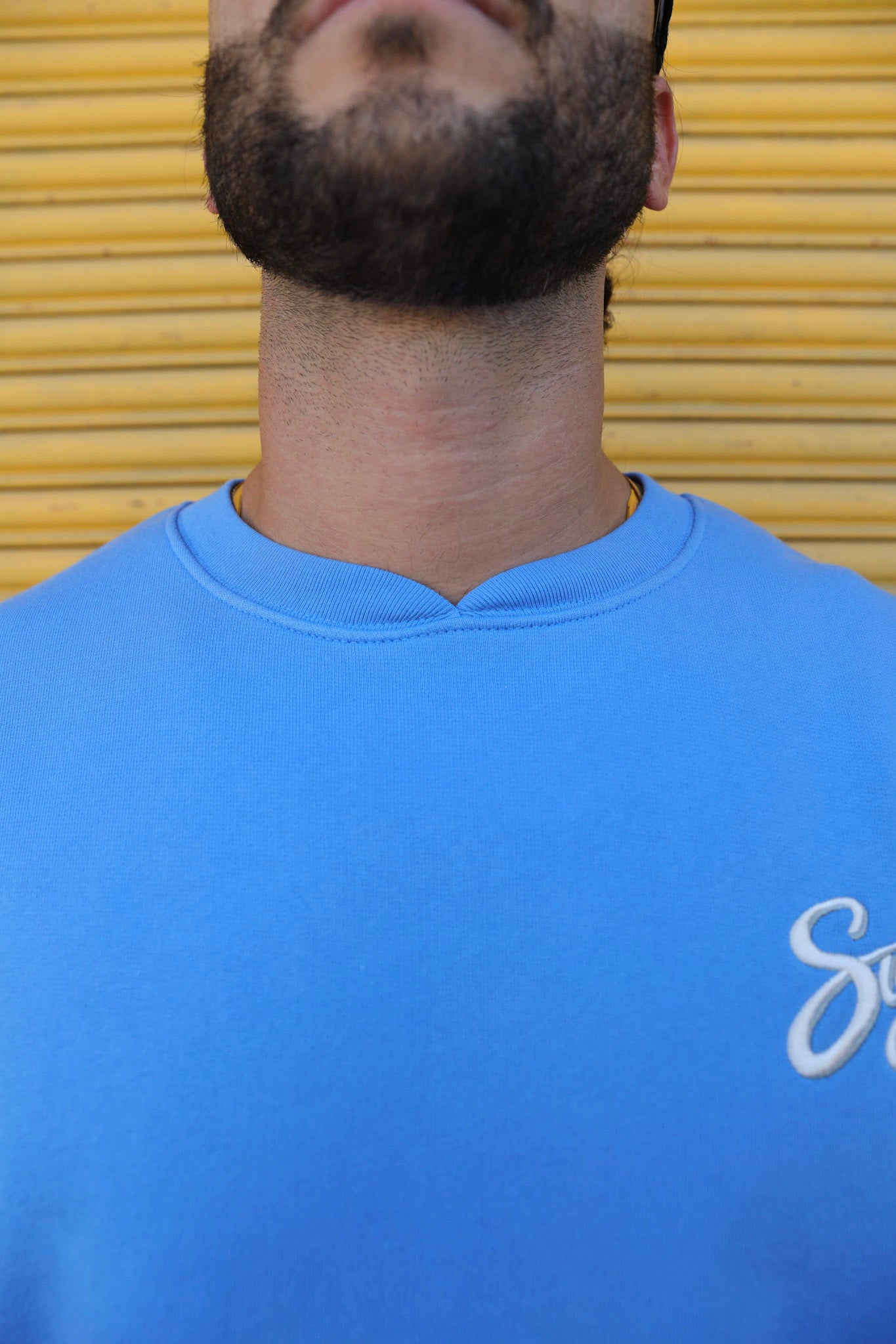 Blue Vintage Fade Crewneck