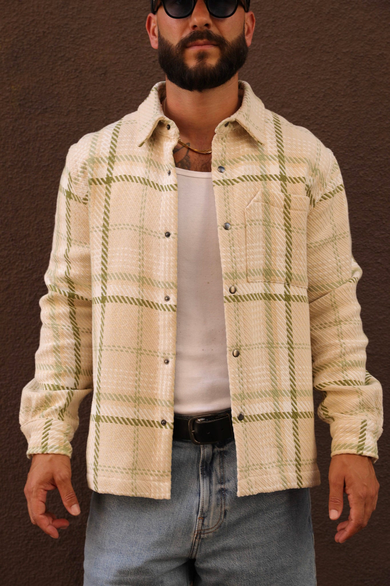 Loom Woven Jacket Bone