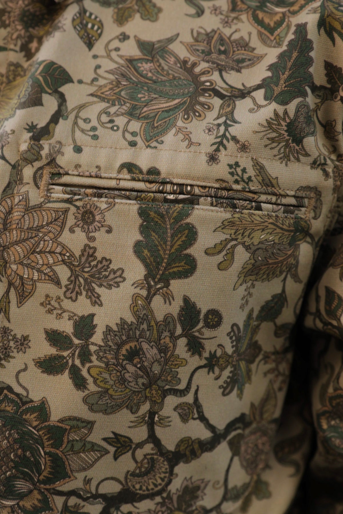 Paisley shirt jacket Sage