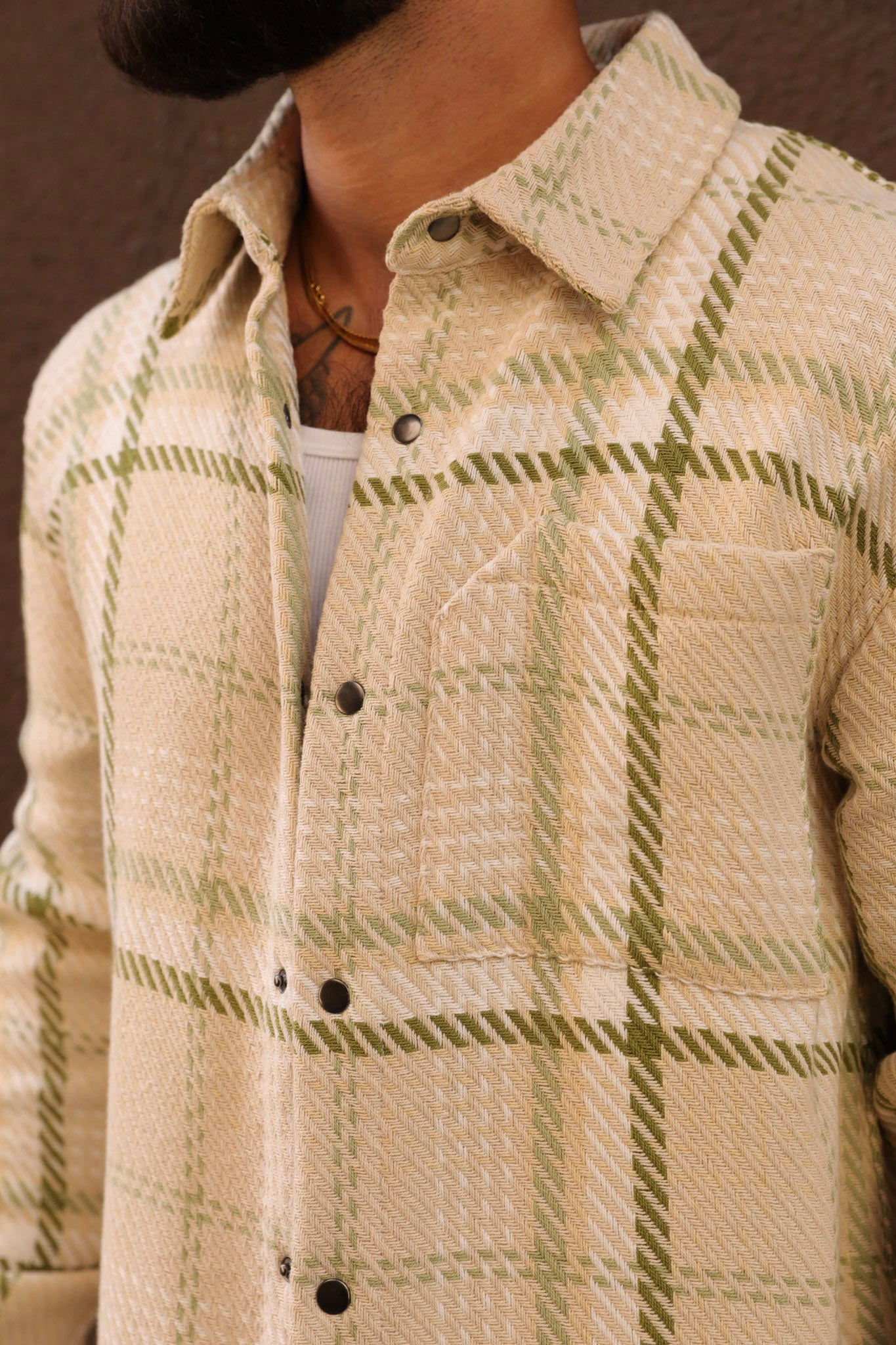 Loom Woven Jacket Bone