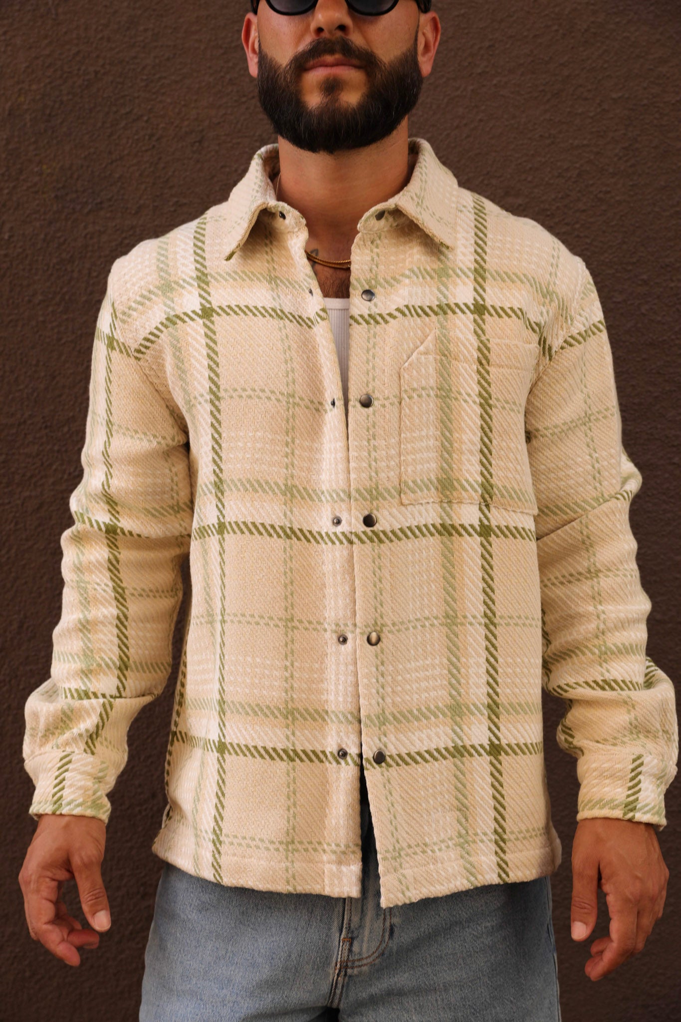 Loom Woven Jacket Bone