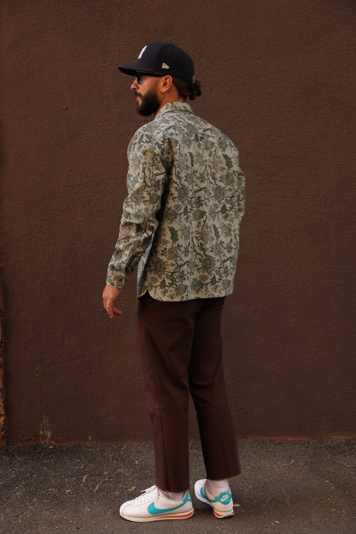 Paisley shirt jacket Sage