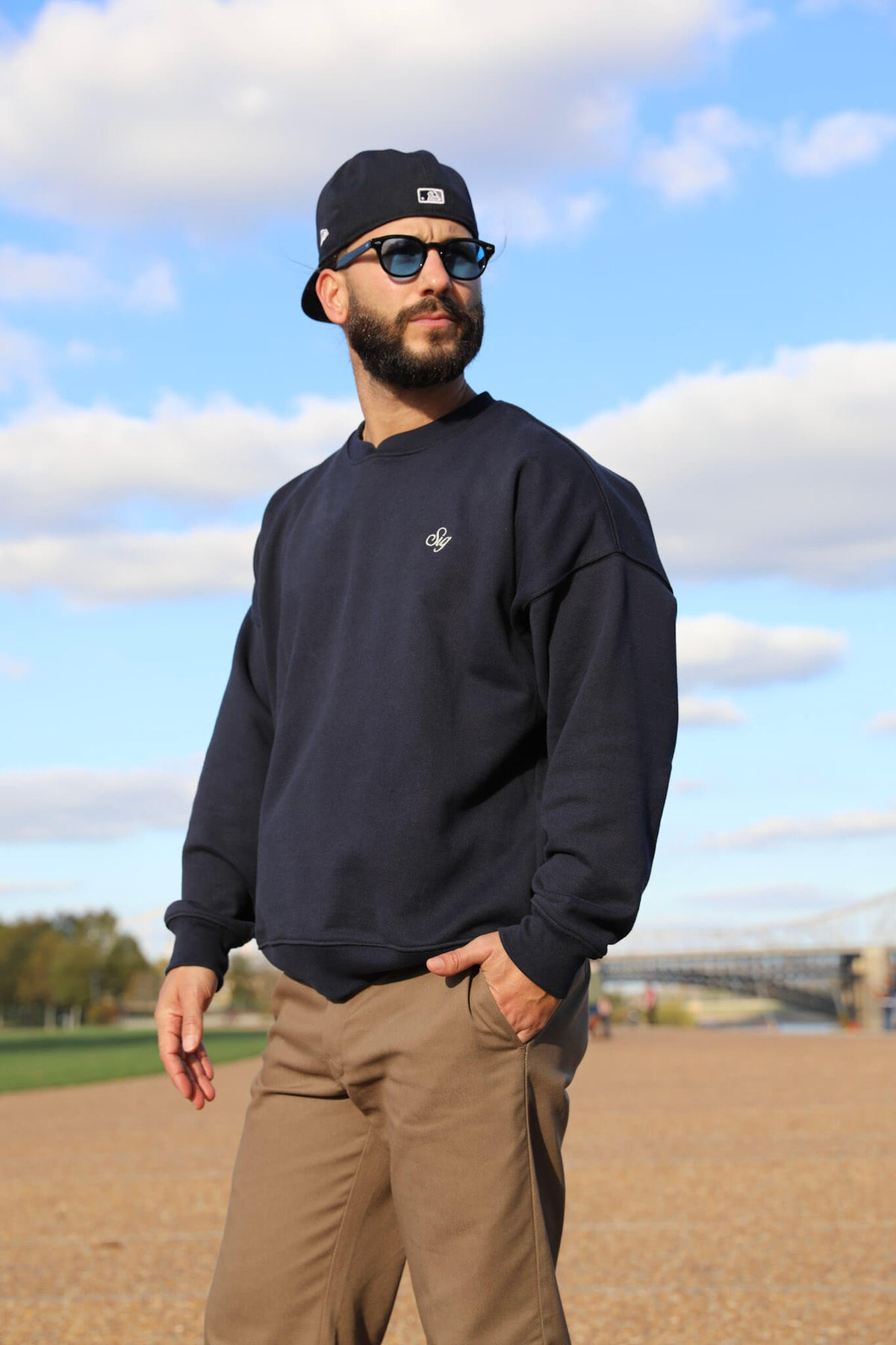 Crewneck Sweatshirt - Navy