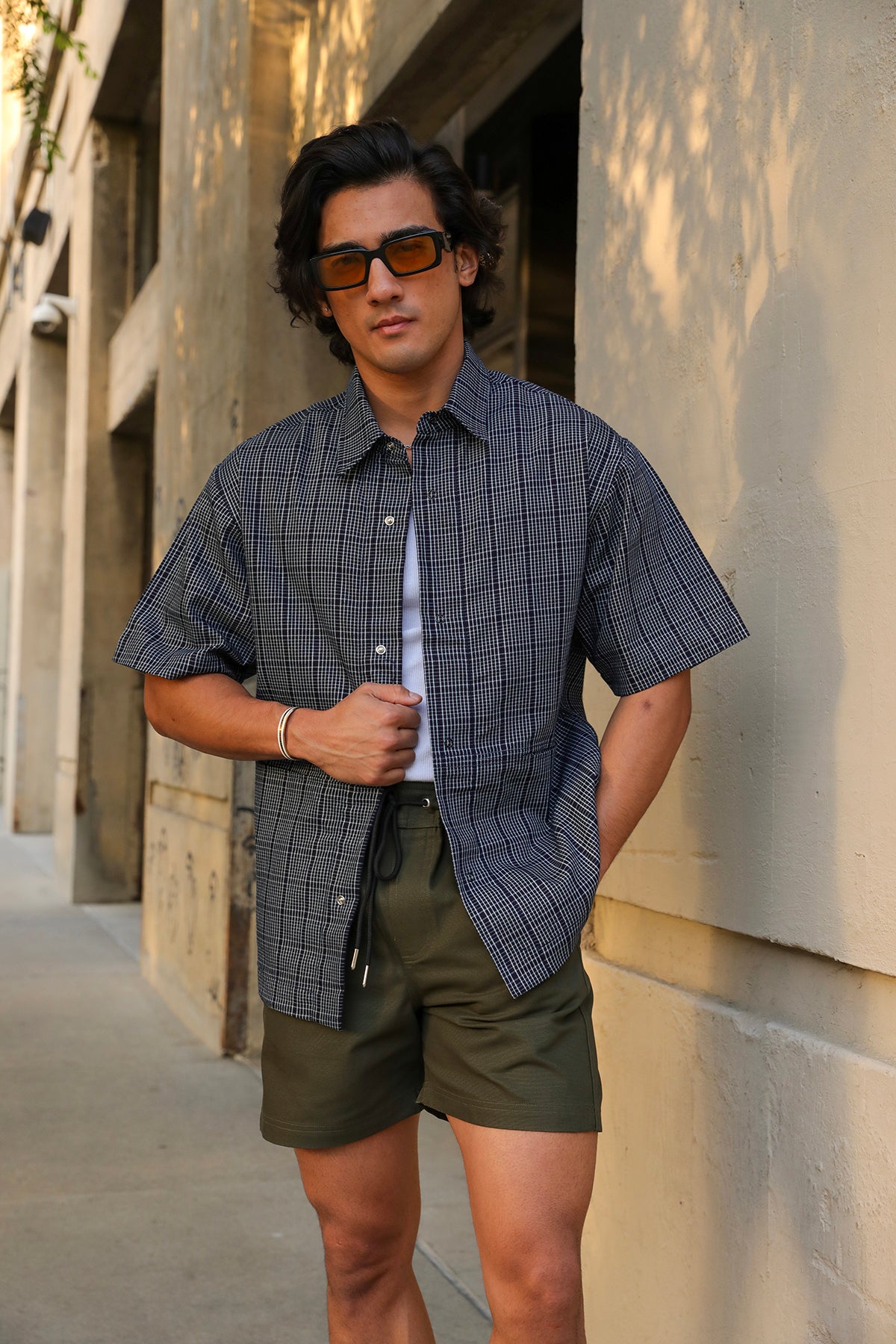 Indigo Relaxed Short-Sleeve