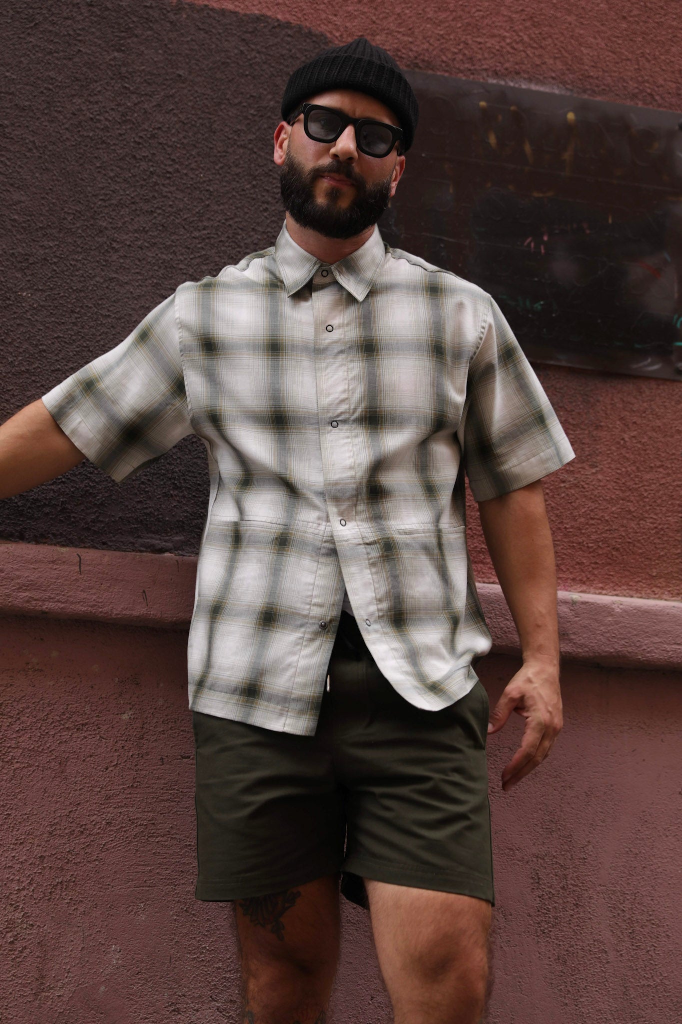 Utility Shirt Green Plaid