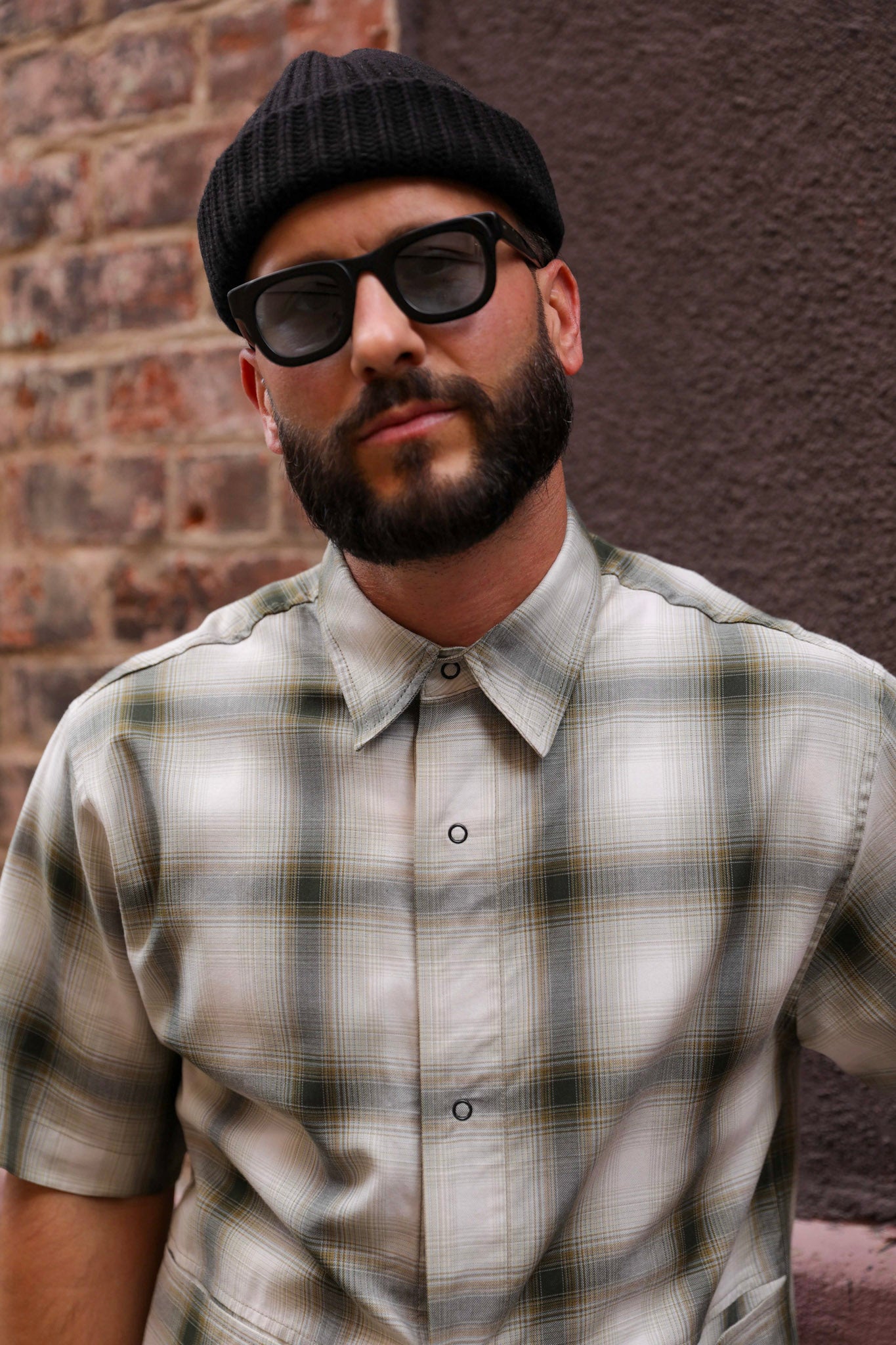 Utility Shirt Green Plaid