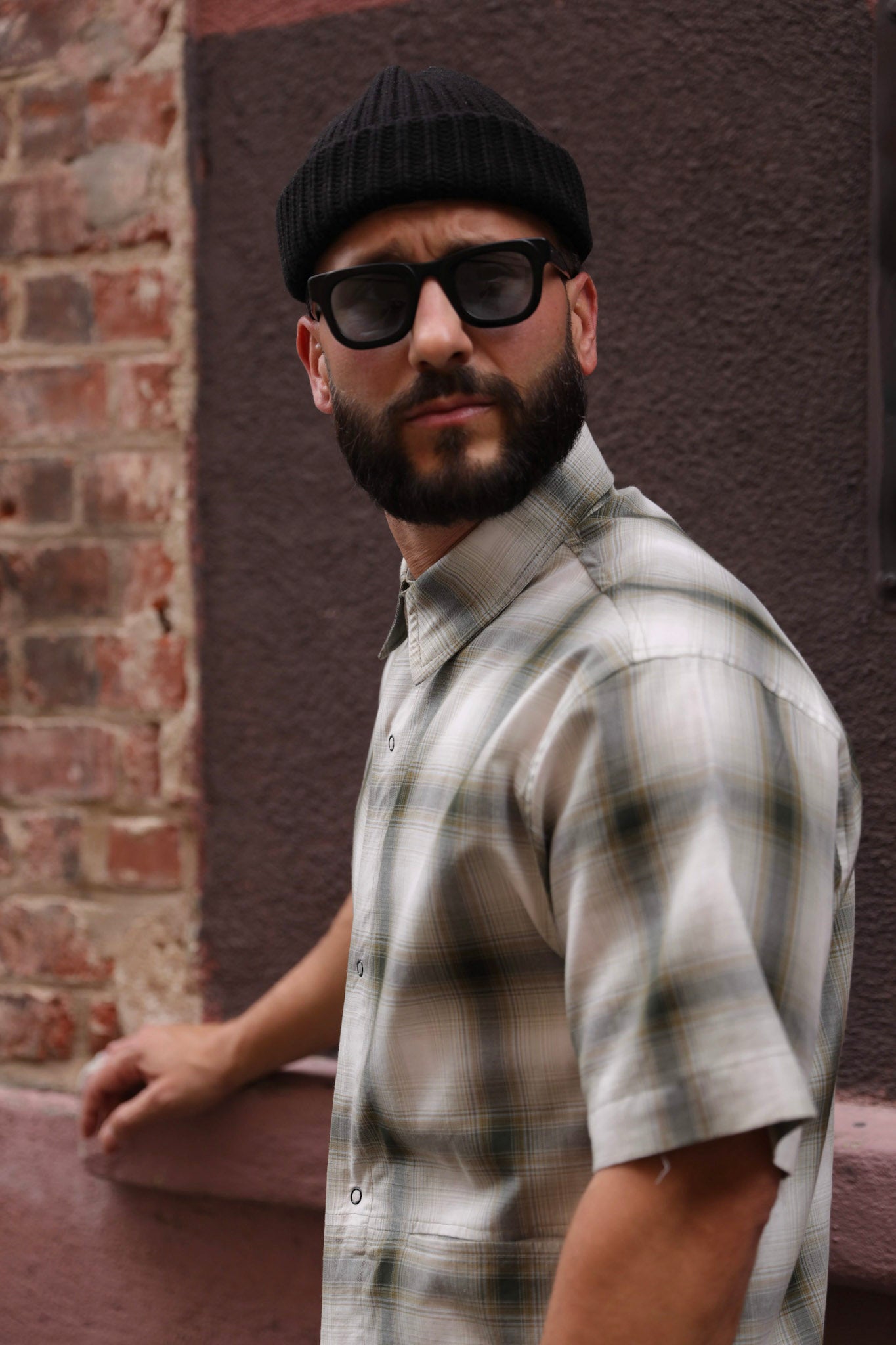 Utility Shirt Green Plaid