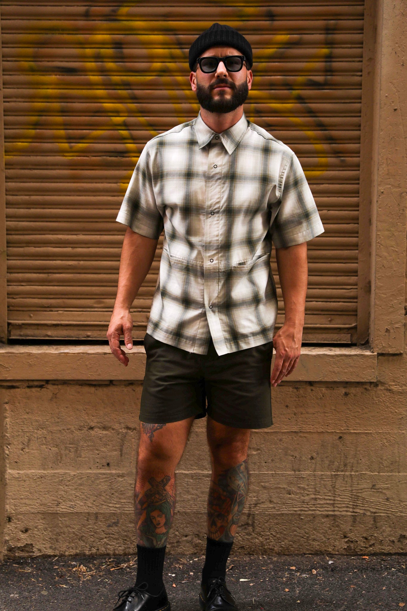 Utility Shirt Green Plaid