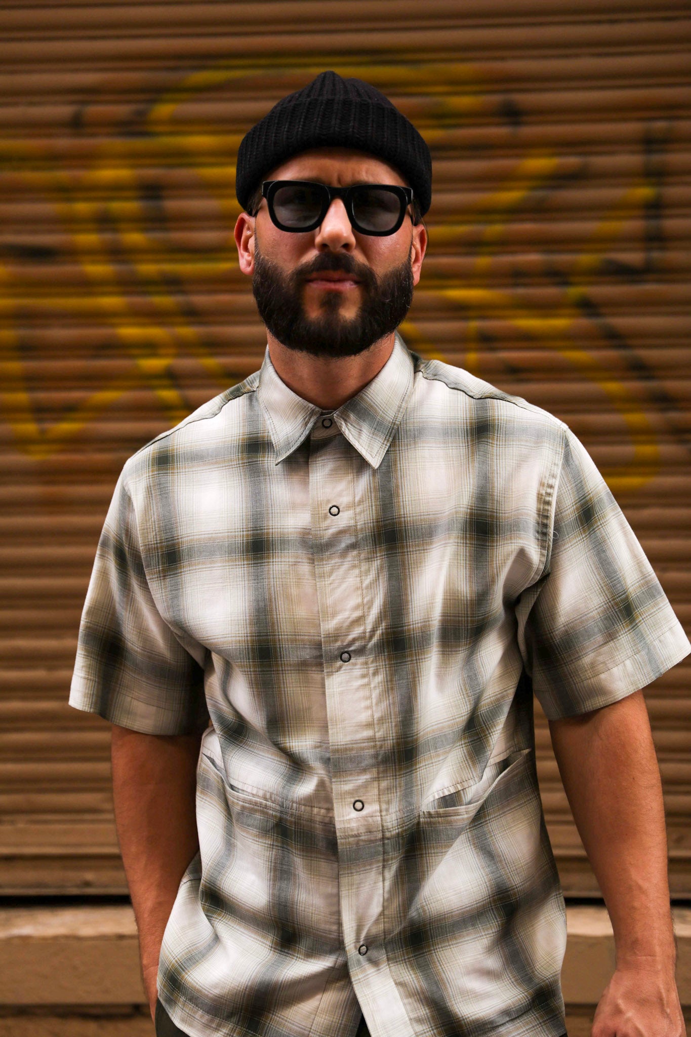 Utility Shirt Green Plaid