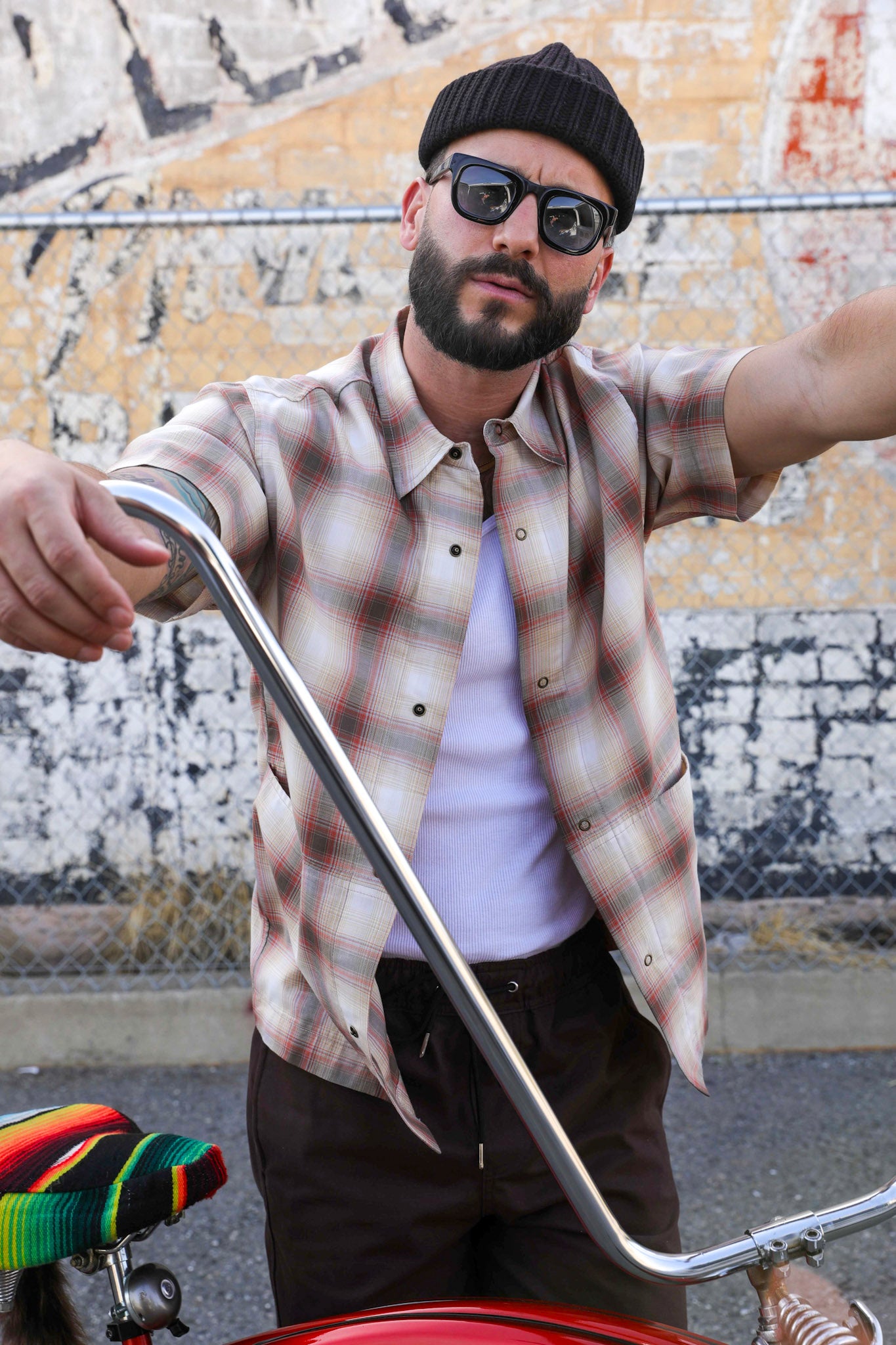 Utility Shirt Terracotta plaid