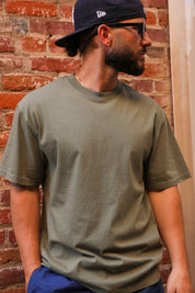 Relaxed Premium Green Tee 9.5OZ