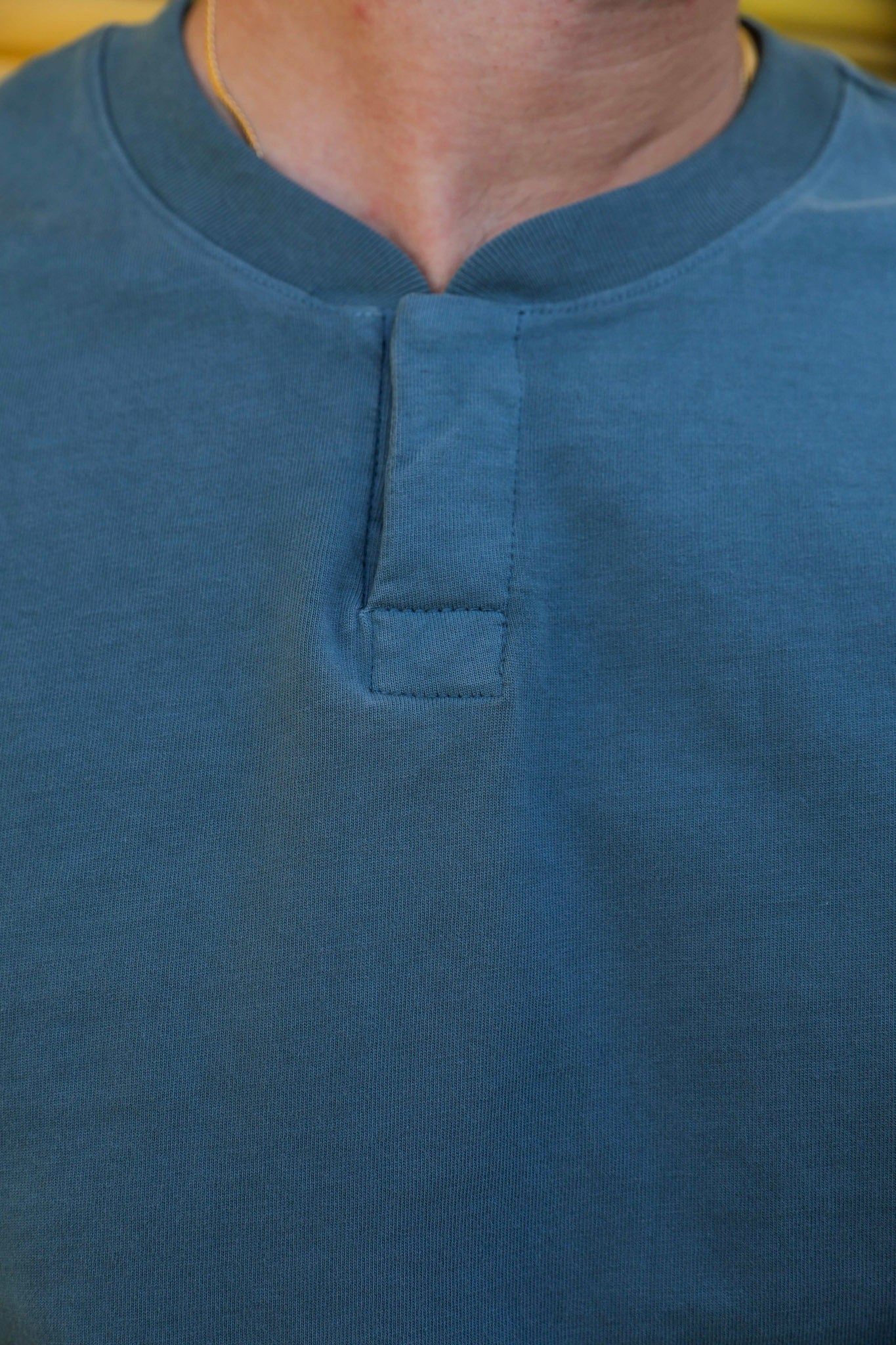 Relaxed Henley Teal