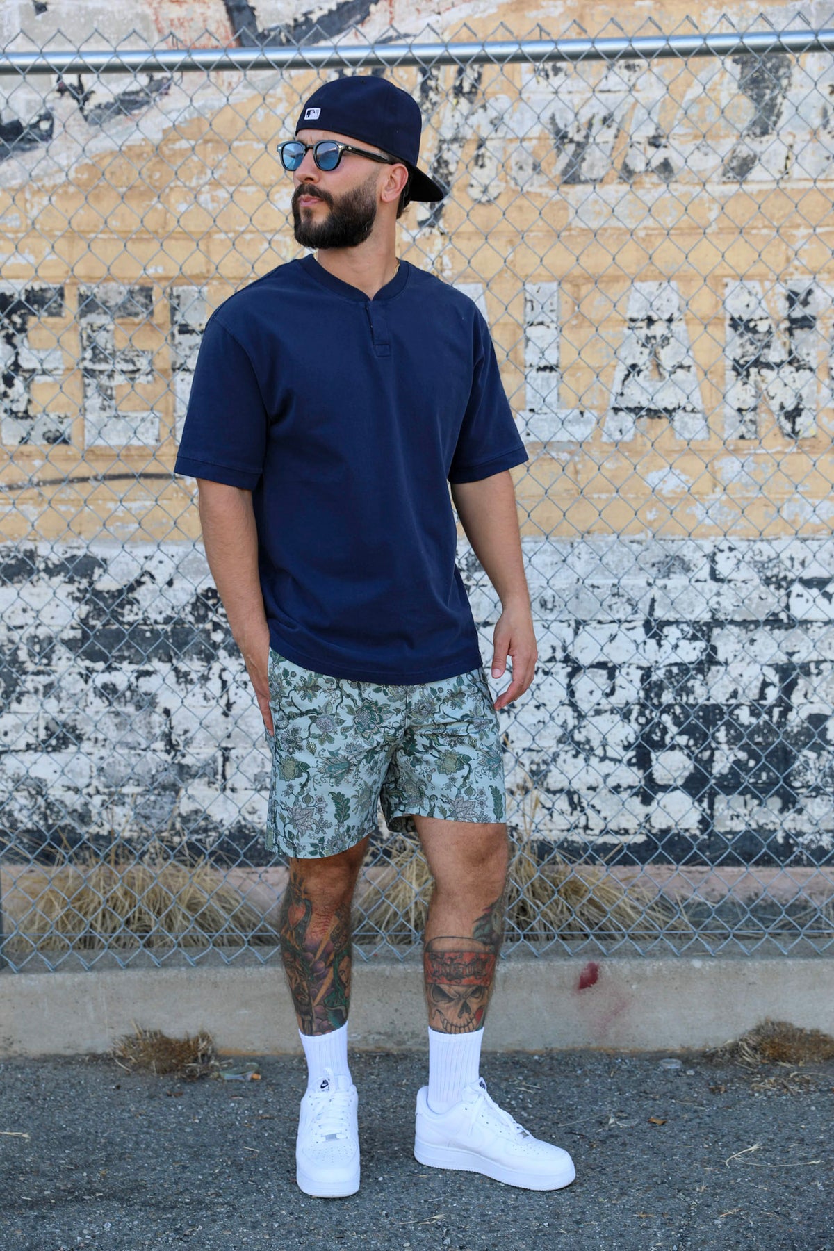 Relaxed Henley Navy
