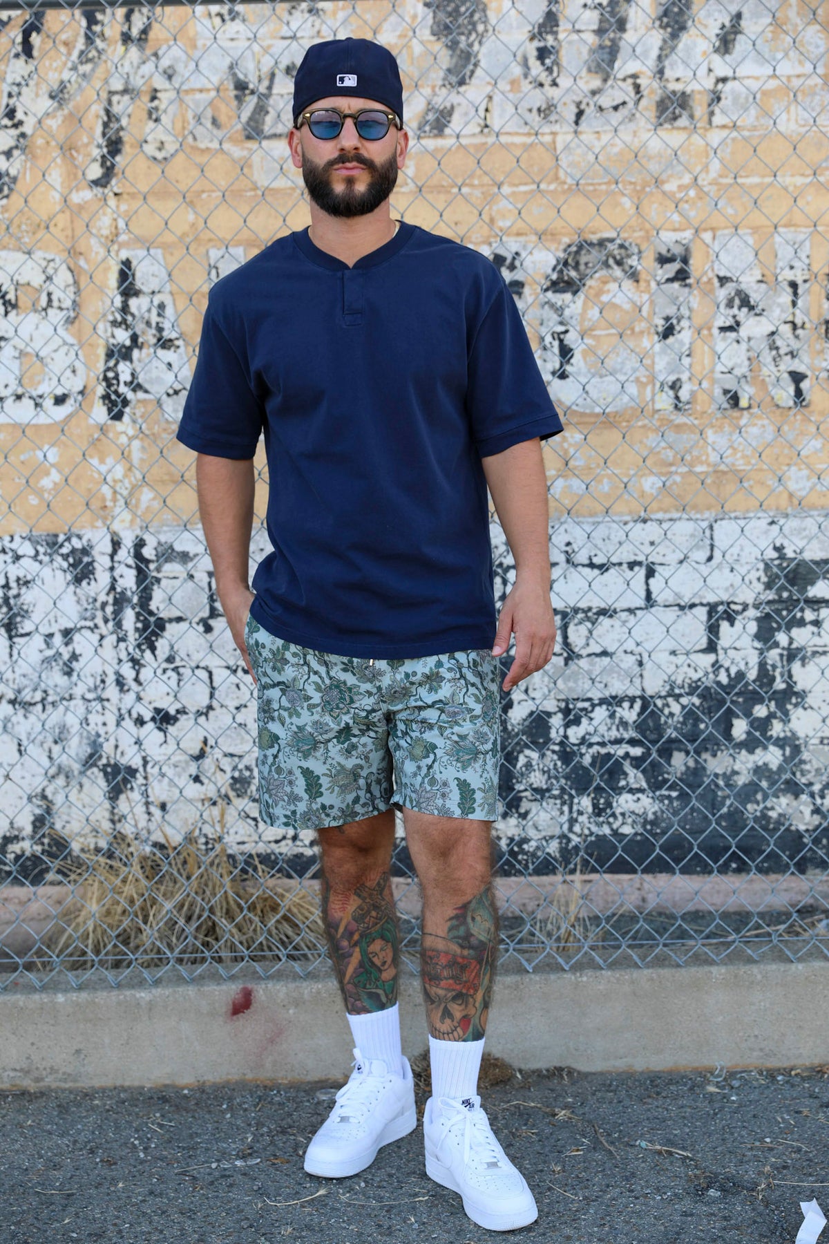 Relaxed Henley Navy