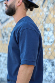 Relaxed Henley Navy