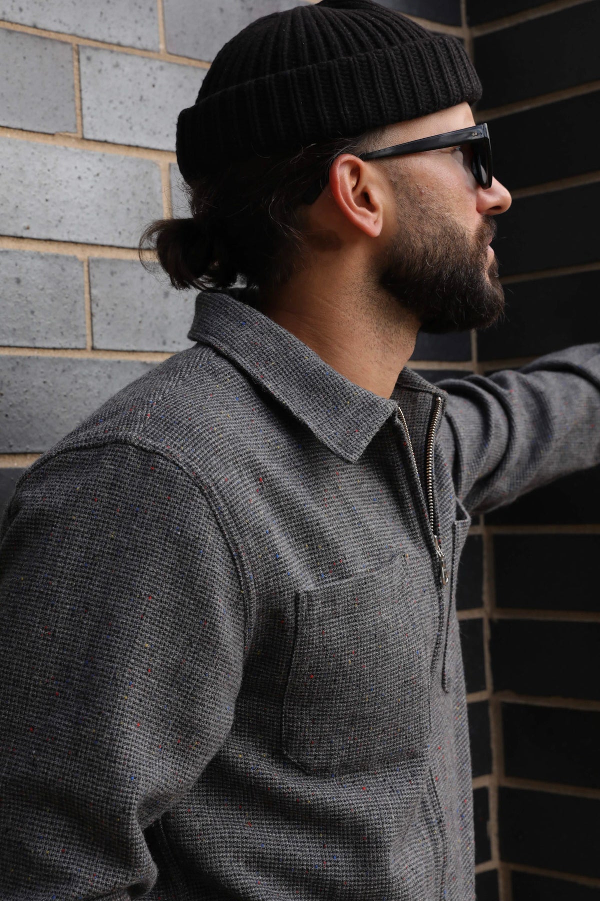 Tweed Zip-up