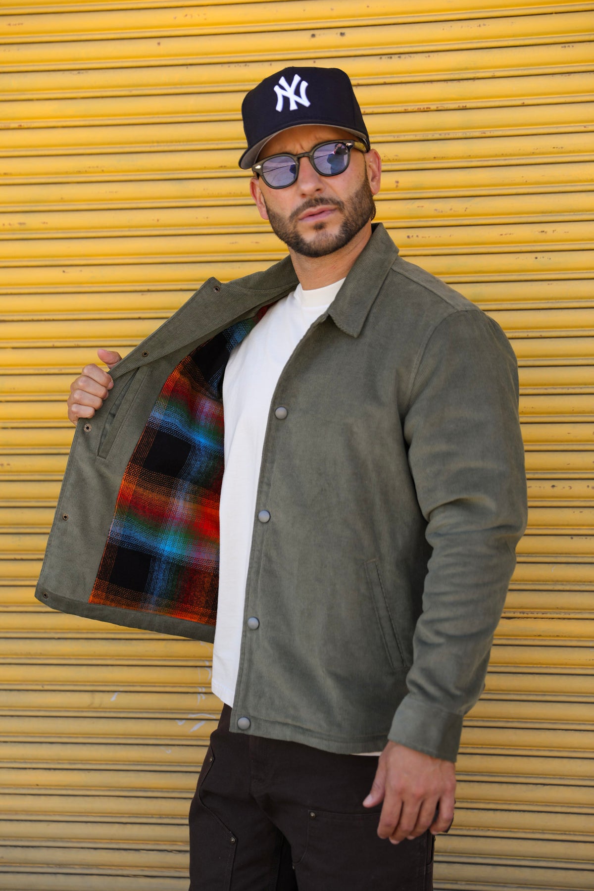 Corduroy Jacket Olive with Liner