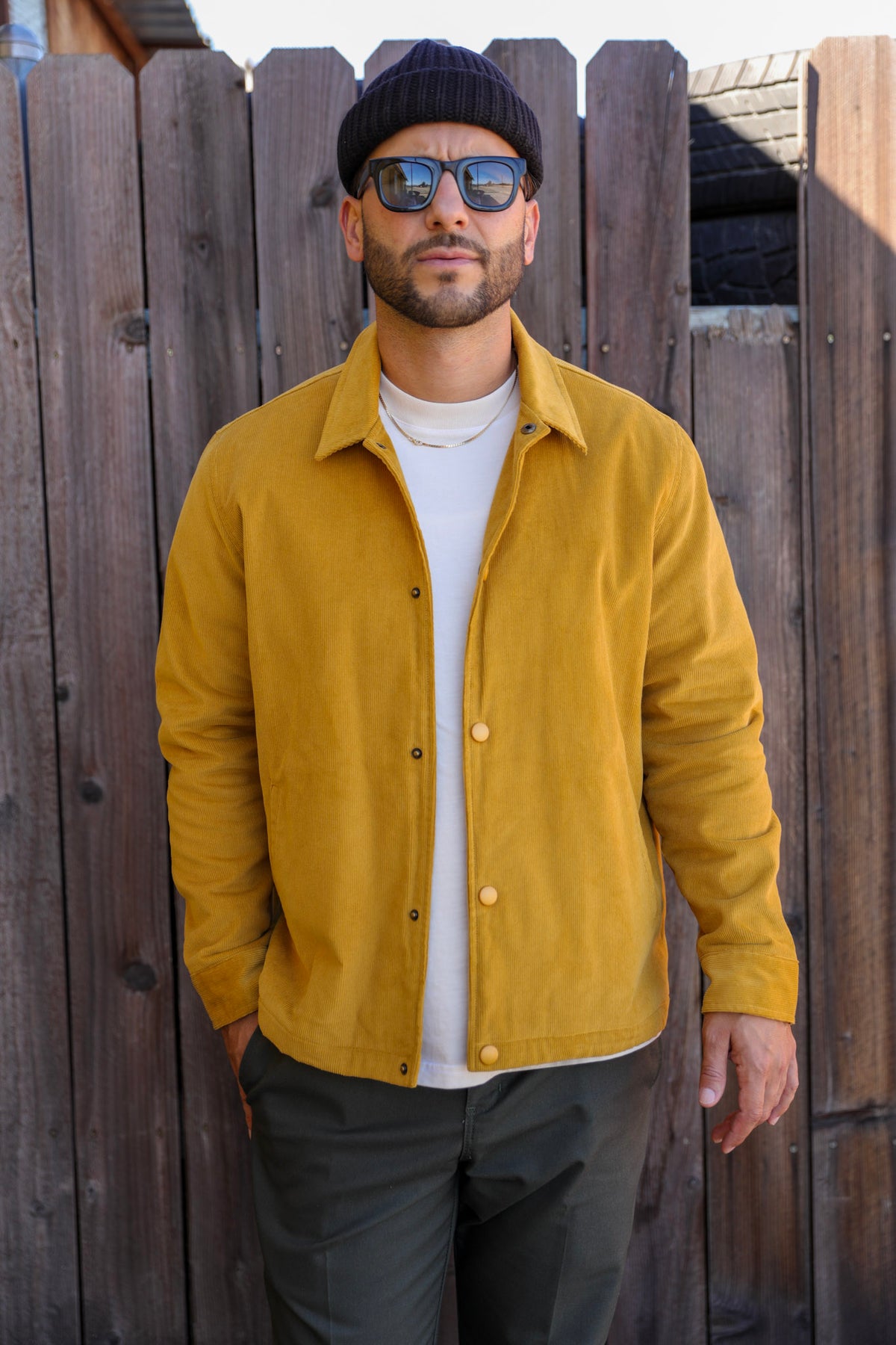 Corduroy Jacket Mustard with Flannel Liner