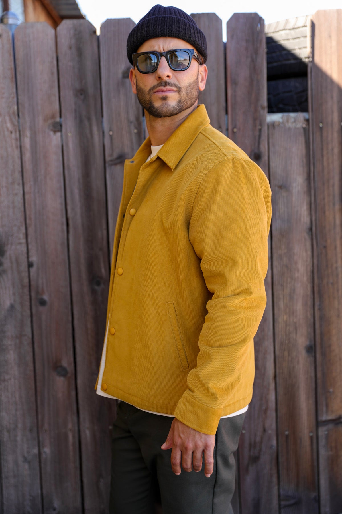 Corduroy Jacket Mustard with Flannel Liner