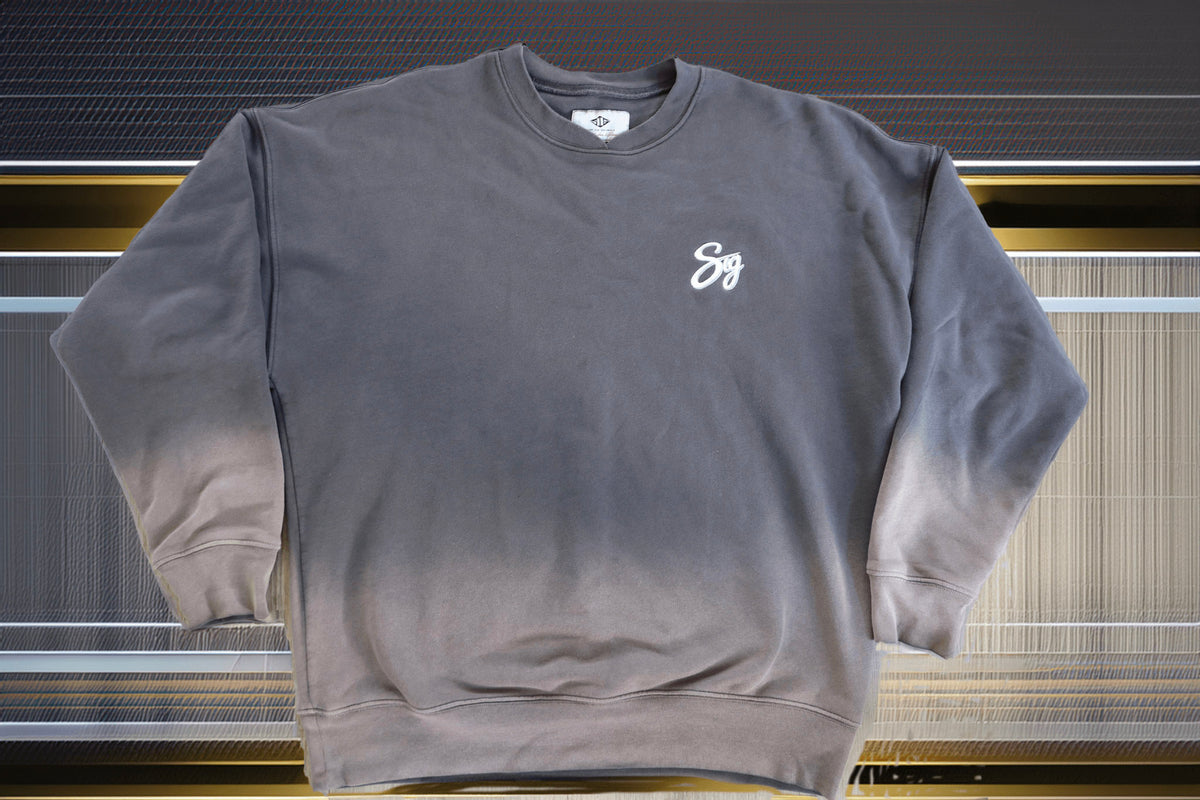 Rose Grey Vintage Fade Crewneck
