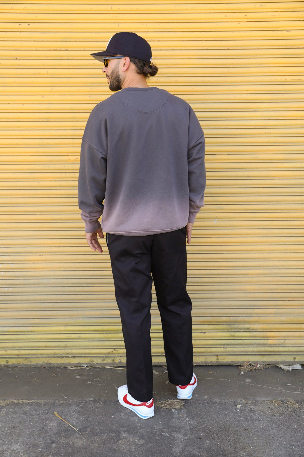 Rose Grey Vintage Fade Crewneck