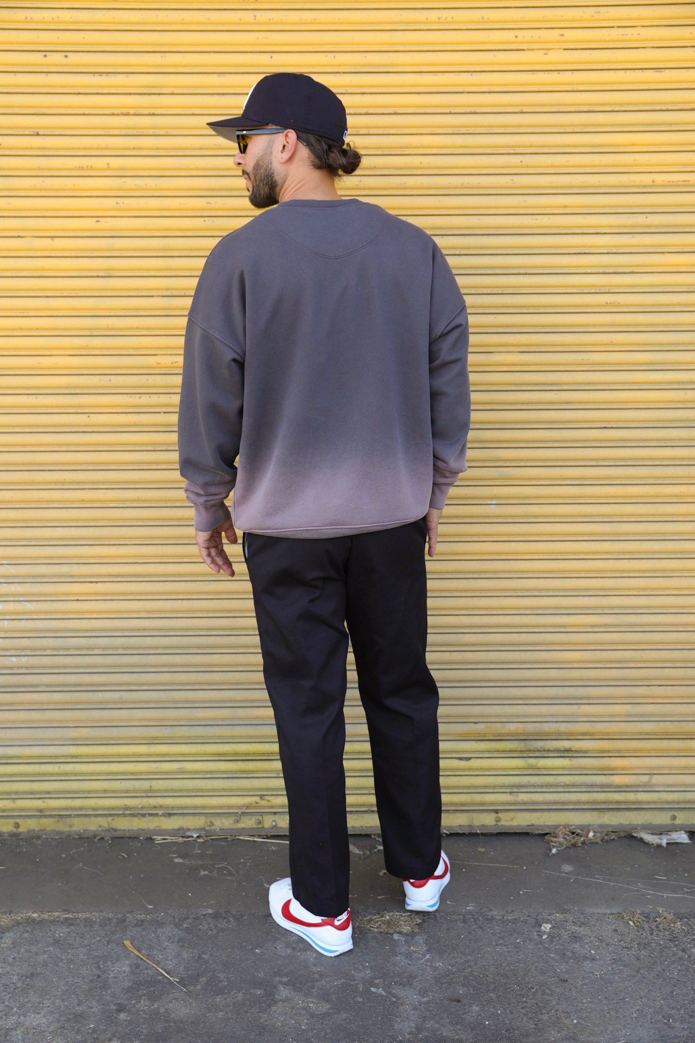 Rose Grey Vintage Fade Crewneck