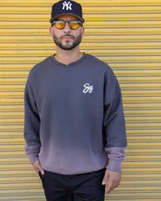 Rose Grey Vintage Fade Crewneck