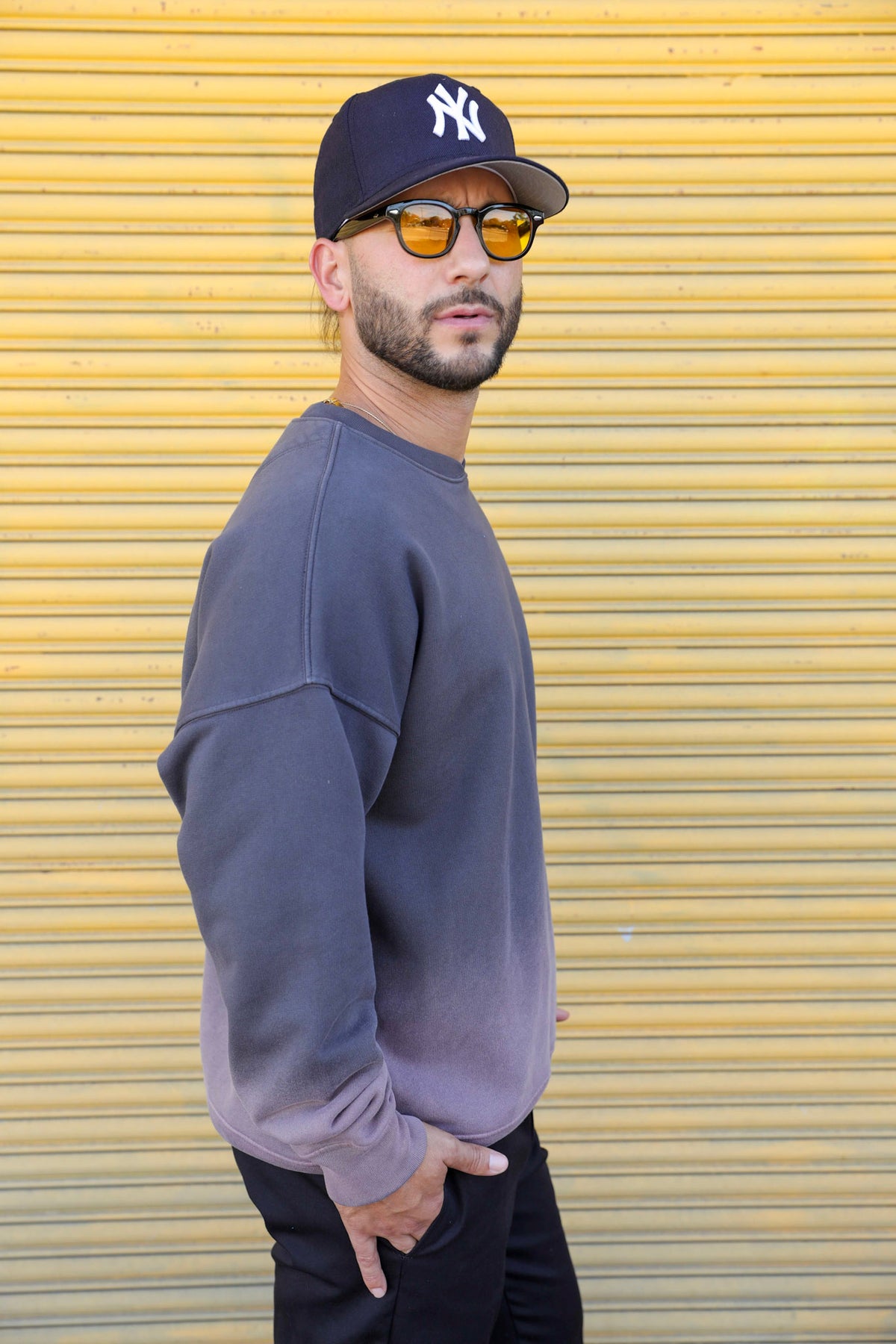 Rose Grey Vintage Fade Crewneck
