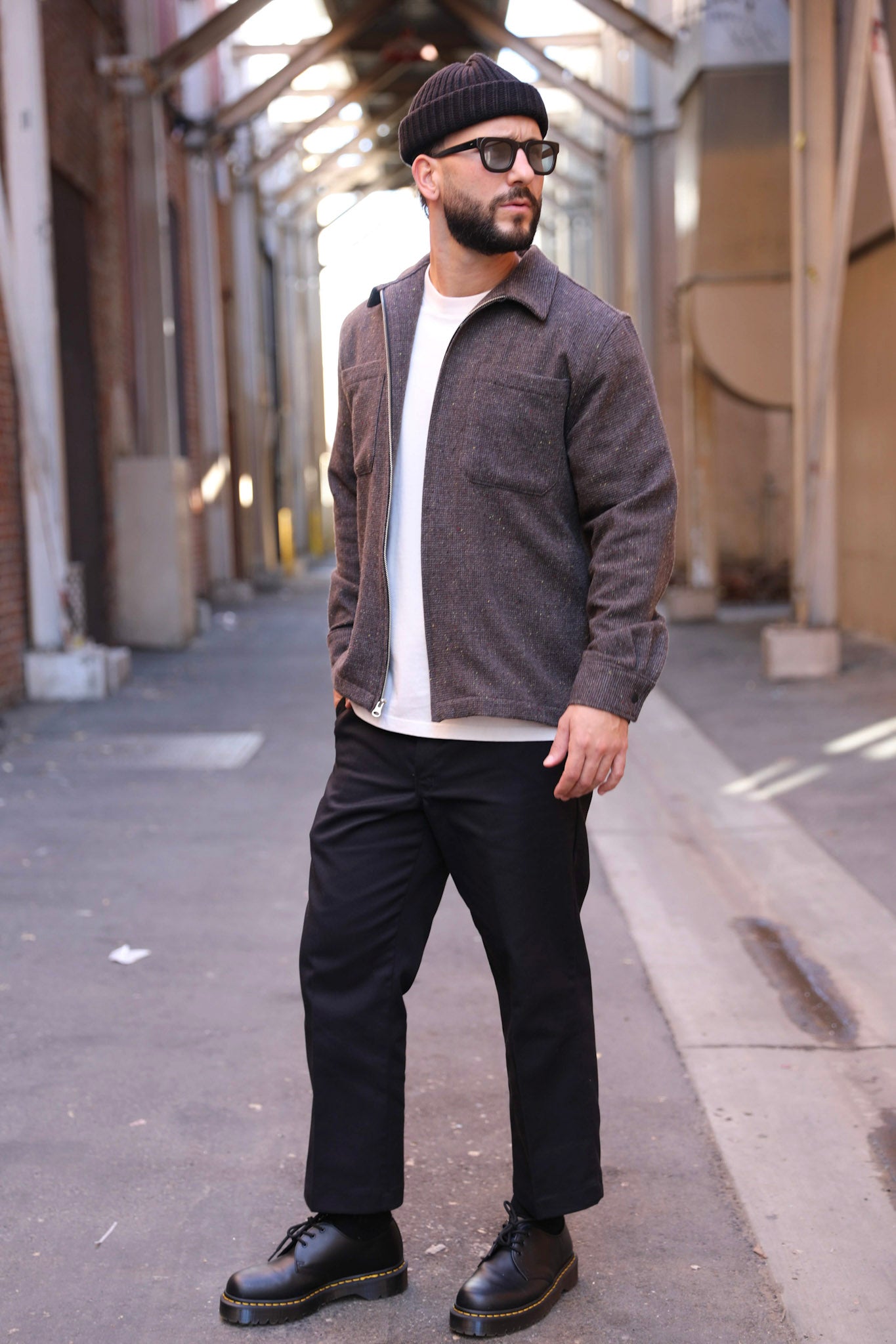 Tweed Zip-up Fuji