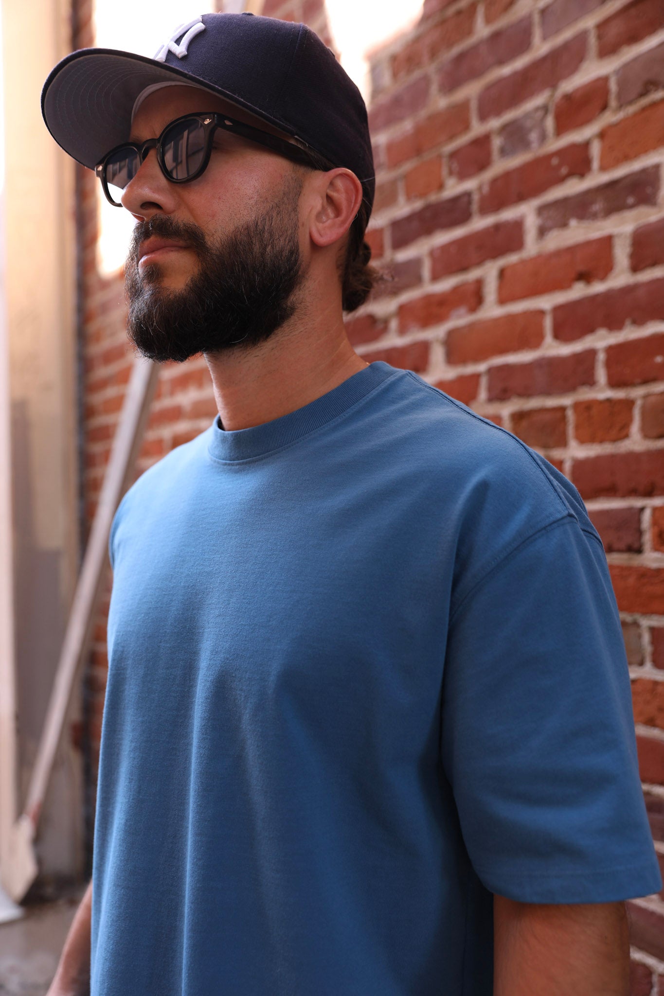 Heavy T-shirt Blue Steel