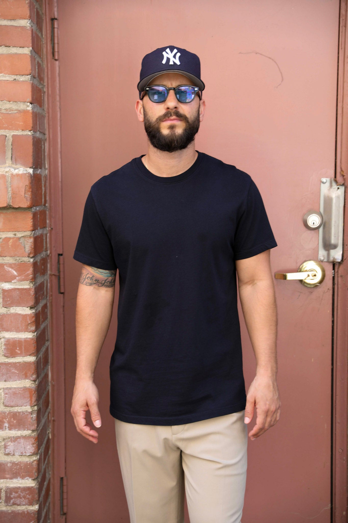 Slim-fit tee Black