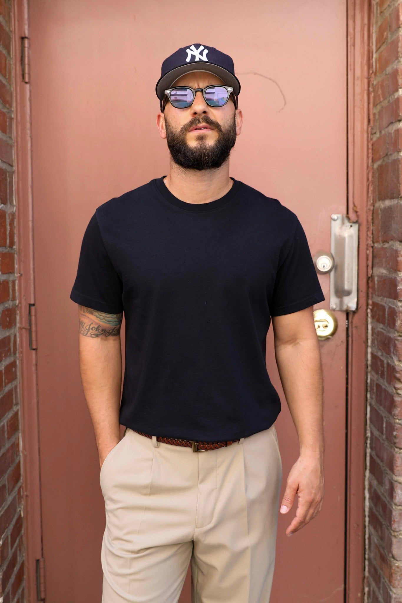 Slim-fit tee Black