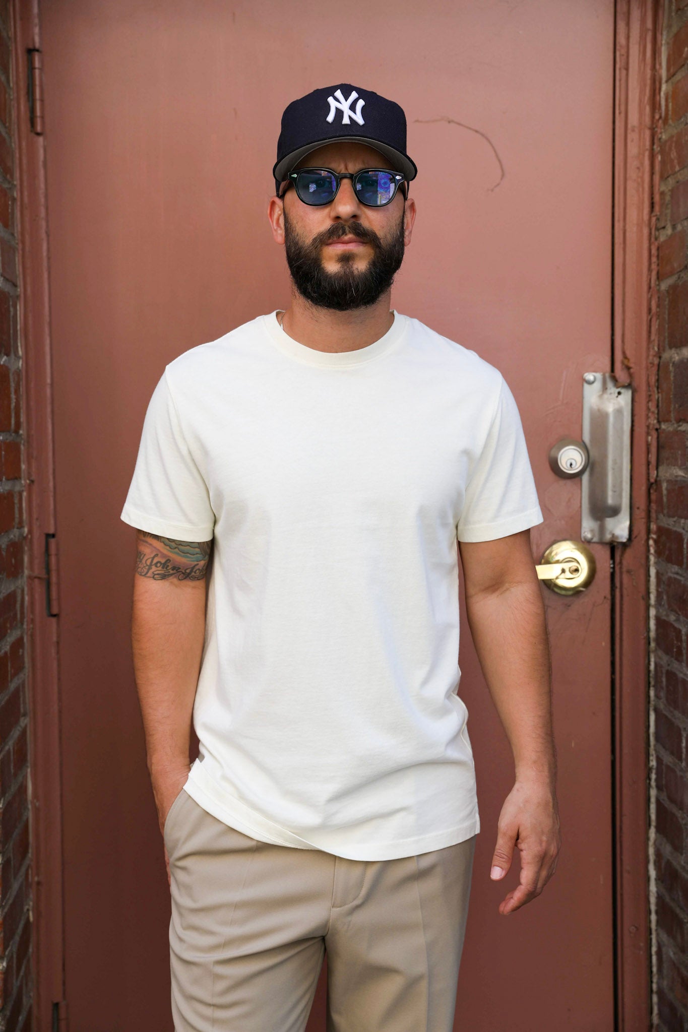 Slim-fit tee Bone