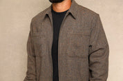 Tweed Zip-up Grey