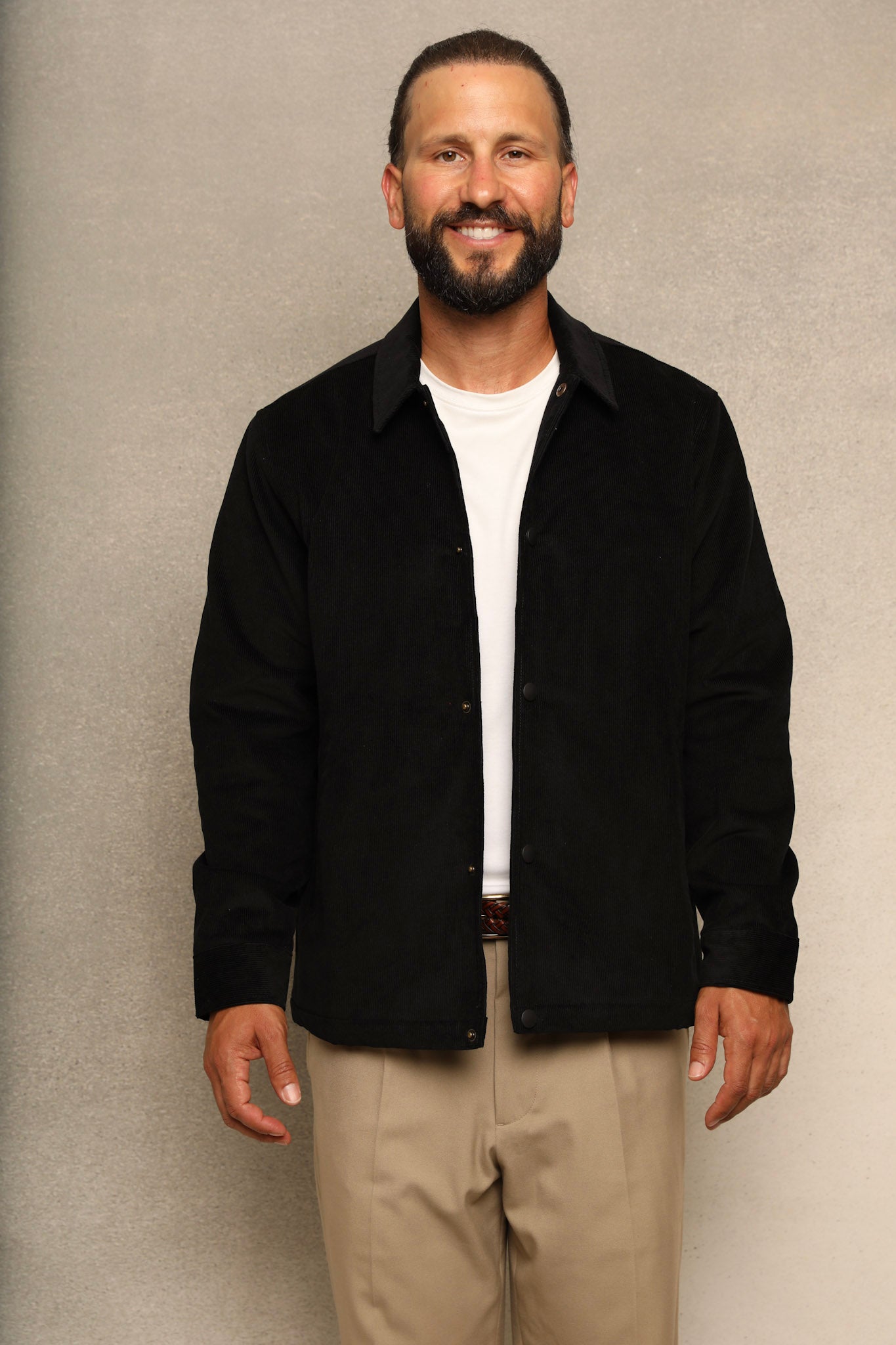 Corduroy Jacket Black with Liner