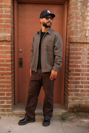 Tweed Zip-up Grey