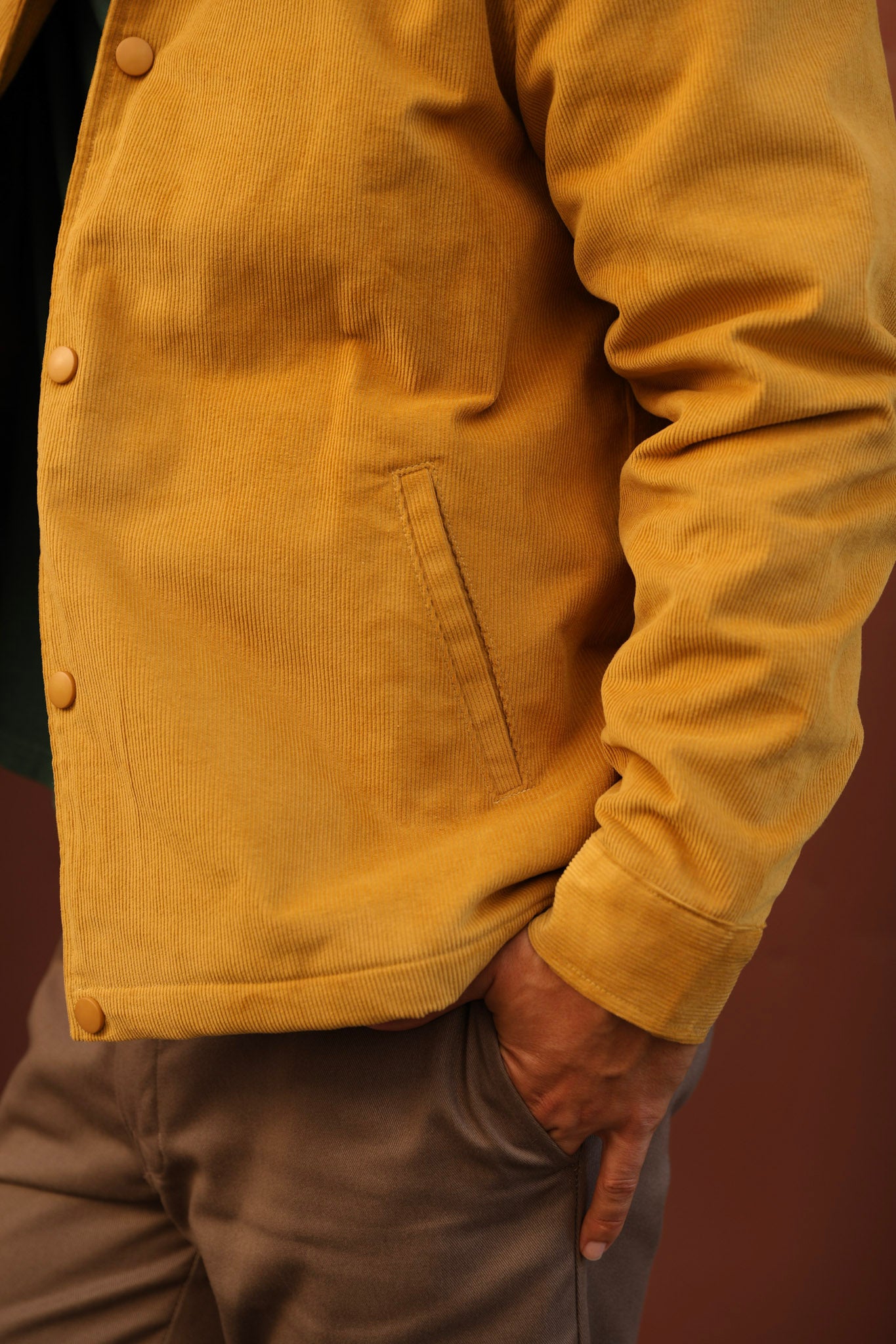 Corduroy Jacket Mustard with Flannel Liner