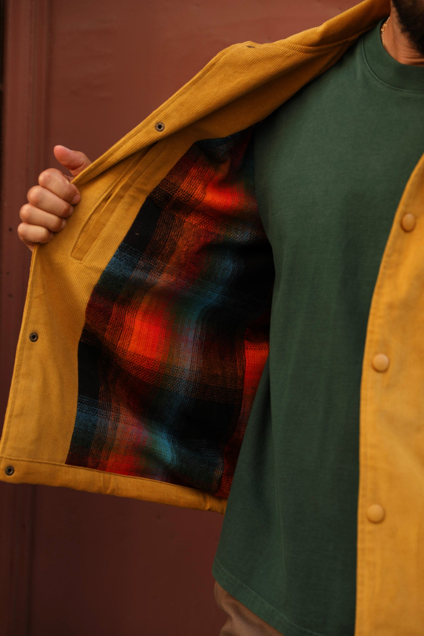 Corduroy Jacket Mustard with Flannel Liner