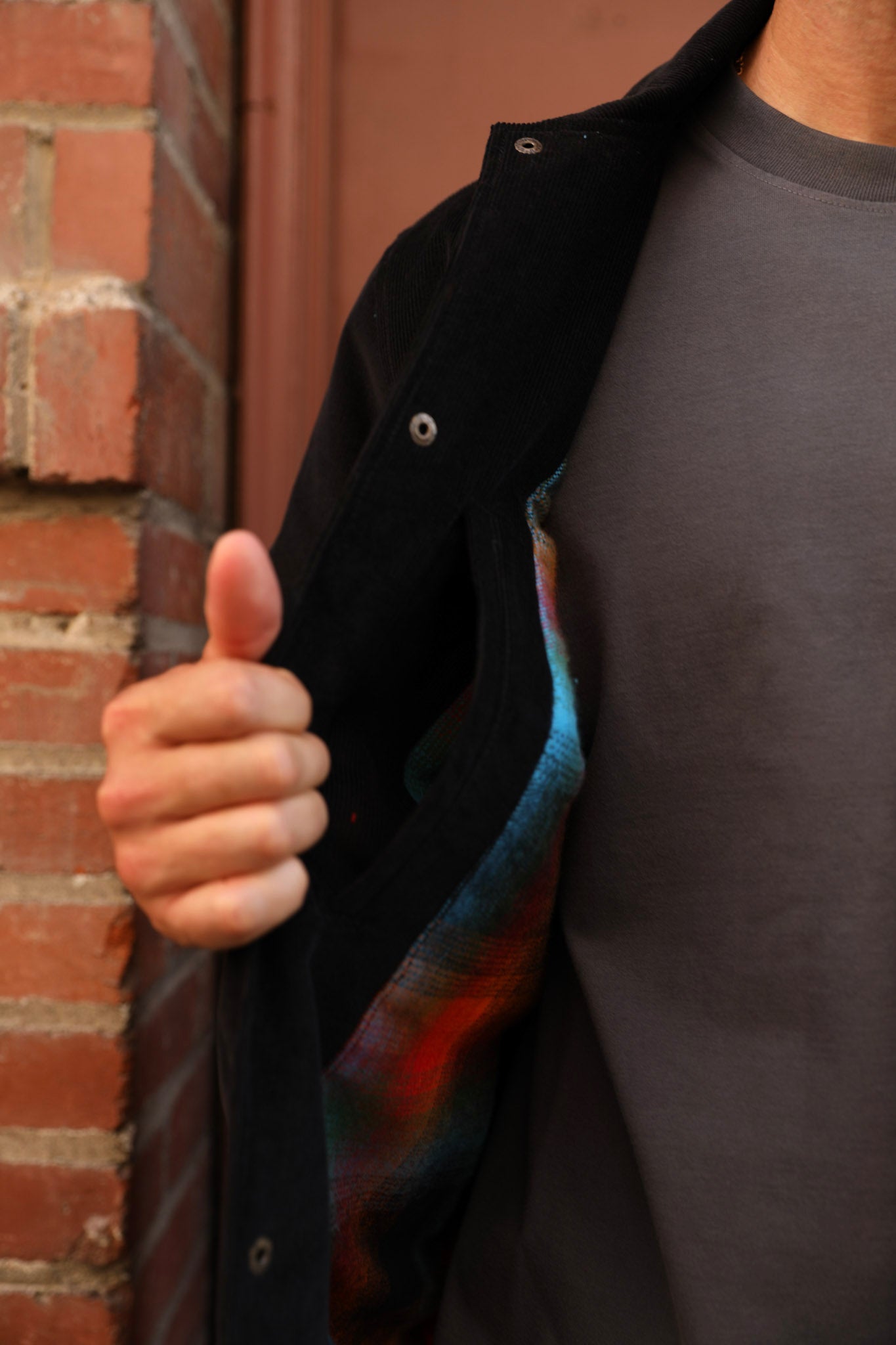 Corduroy Jacket Black with Liner