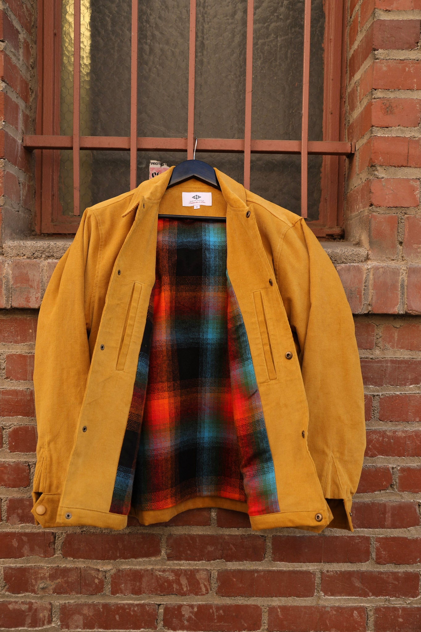 Corduroy Jacket Mustard with Flannel Liner
