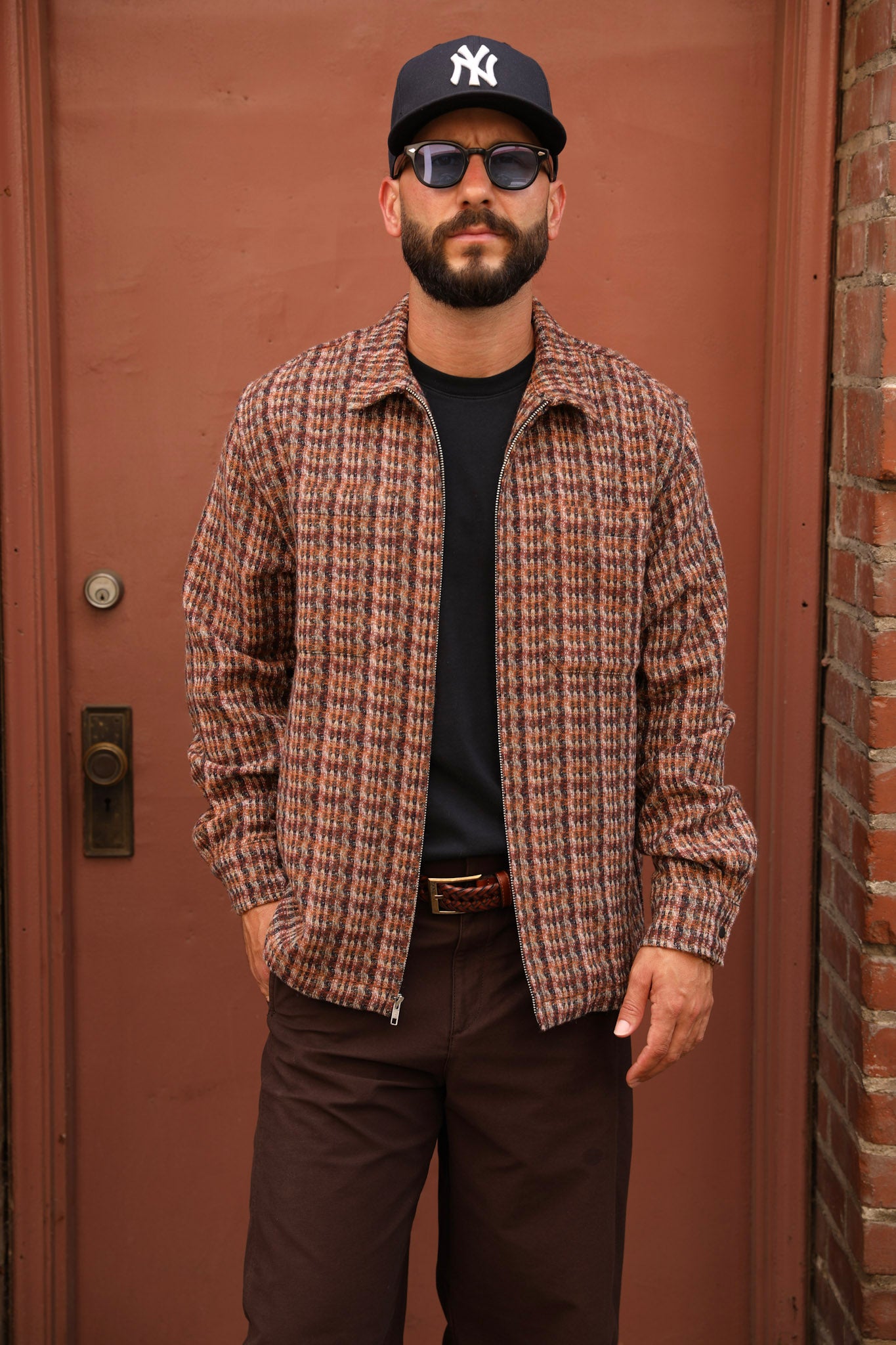 Tweed zip-up (upholstery)