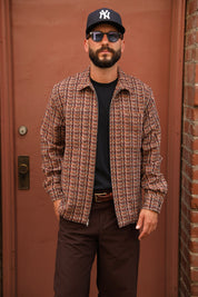 Tweed zip-up (upholstery)