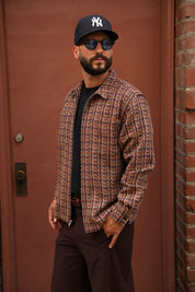 Tweed zip-up (upholstery)