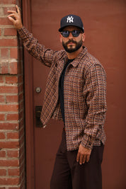 Tweed zip-up (upholstery)