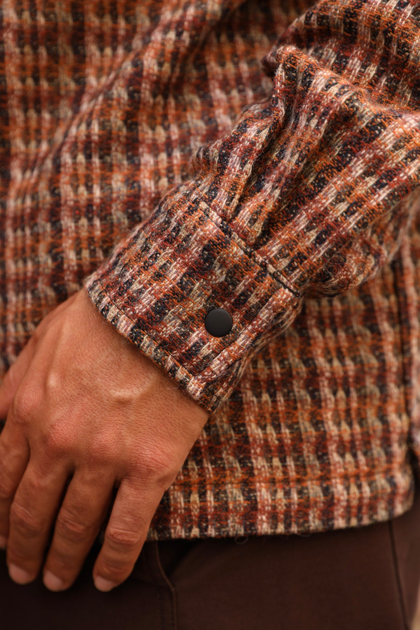 Tweed zip-up (upholstery)