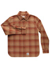 Flannel Shirt Jacket Caramel